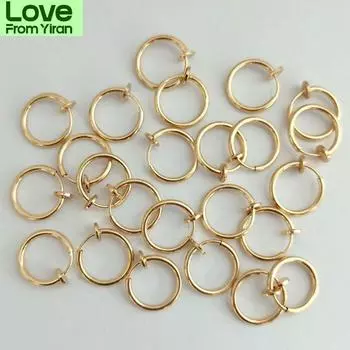 2 шт. / Упаковки из нержавеющей стали, выдвижные серьги-клипсы без пирсинга для женщин и девушек без пирсинга ушей, серьги-каффы, клипсы