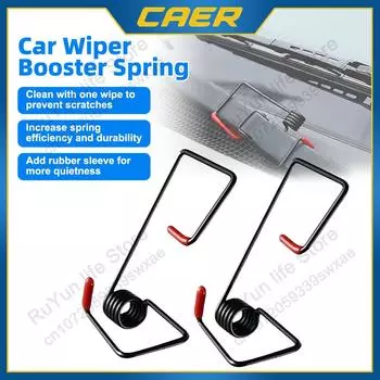 2 шт. усилитель стеклоочистителя автомобиля пружинный сплав рычаги резиновый сильный усилитель инструмент для лобового стекла транспортных средств грузовик универсальные сменные части