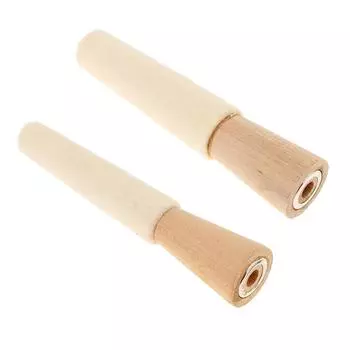 2 шт., установленный войлочный конус на деревянном внутреннем кольце, инструмент для полировки ювелирных изделий 12-20mm бежевый