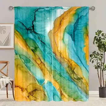 2 шт. - узор - набивная штора - материал полиэстер - подходит для спальни, гостиной, кабинета, частной шторы 30inchx65inchx2Pcs