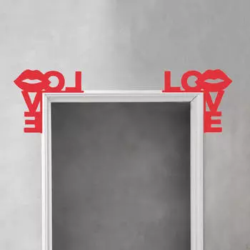 2 шт. Валентина Любовь Угловая вывеска для двери Украшение Левый Правый для переднего верхнего края Легко Style A