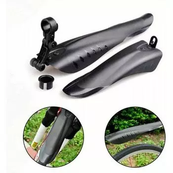 2 шт. Велосипедные крылья, передние и задние крылья из нейлона PA, комплект велосипедных крыльев с рисунком из углеродного волокна, аксессуары для шоссейного и горного велосипеда чёрный