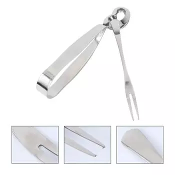 2 шт. Вилка для улиток, сервировочные принадлежности для салата, столовые приборы для улиток, кухонные щипцы, сковорода 16.00X4.00X2.50CM