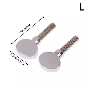 2 шт. Винт для мундштука саксофона, Винт для зажима лигатуры кларнета, Затягивающий винт, Запасная часть для саксофона, Ресивер, Аксессуары для духовых инструментов L серебряный
