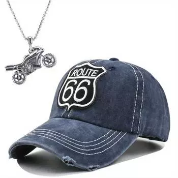 2 шт. Винтажный мужской комплект ожерелий с подвеской в виде шляпы, повседневная мужская шляпа с вышитыми буквами, персонализированная ожерелье с подвеской в виде мотоцикла из сплава для унисекс темно-синий