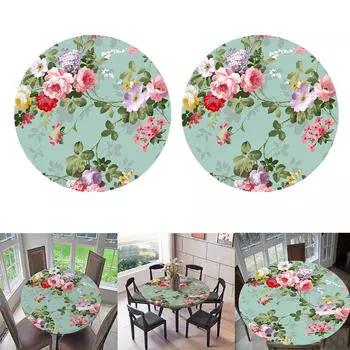 2 шт. Водонепроницаемая скатерть для украшения стола 47 с цветочным узором