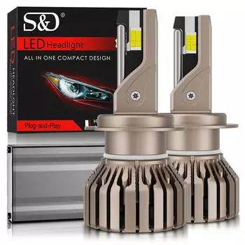 2 шт. Высокая мощность 120 Вт 80000LM H7 H4 H11 светодиодные лампы для фар H1 H8 HB3 9005 HB4 9006 9012 Hir2 Turbo налобные лампы CSP чипы 6000K белые фары для автомобилей и грузовиков H7