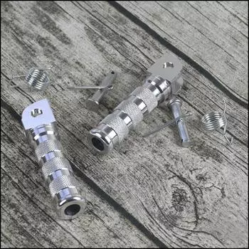 2 шт. Высококачественная ретро винтажная мотоциклетная модифицированная общая универсальная подножка из алюминиевого сплава с ЧПУ