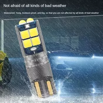 2 шт. Высококачественные T10 W5W супер яркие автомобильные габаритные огни для чтения в салоне автомобиля 168 194 светодиодные парковочные лампы с клиновидной головкой оранжевого цвета белый