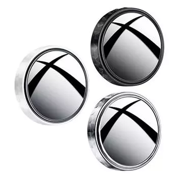 2 шт. Высокопрочное, с длительным сроком службы, простое в установке, круглое, выпуклое, боковое зеркало заднего вида для автомобиля чёрный