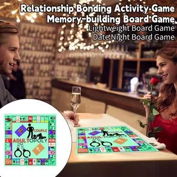 2 шт. Взрослые пары настольная игра путешествия бумажная шахматная доска мужчины женщины монополия игра свидание игра ночь