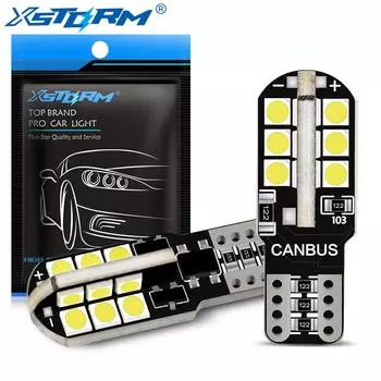 2 шт. W5W LED T10 Led Canbus 168 194 Светодиодная лампа 24SMD Автомобильный боковой габаритный фонарь Лампа номерного знака Белый Синий Желтый Красный Розовый 12 В 6000 К белый
