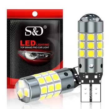 2 шт. W5W T10 LED CANBUS без ошибок 27SMD 3030 светодиодные чипы 194 168 салон автомобиля боковые огни автомобильные лампочки карта плафоны 12 В лампа 6000 К