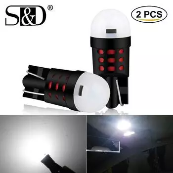 2 шт. W5W T10 светодиодные лампы 3030SMD 12 В 6000 К 194 168 светодиодные карты салона автомобиля купольные фонари автомобильные лампы номерного знака купольные DRL свет