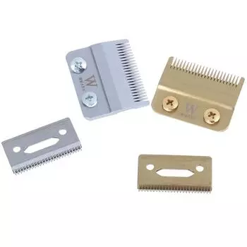 2 шт. W-2 Profession 2-Gat, сменное лезвие для стрижки, триммер 440C, подвижное лезвие серебряный
