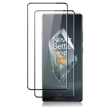 [2 шт. в упаковке] - 3D изогнутое полное покрытие для OnePlus 12R закаленное защитное стекло экрана [разблокировка отпечатков пальцев] [устойчиво к царапинам] [твердость 9H] for OnePlus 12R чёрный