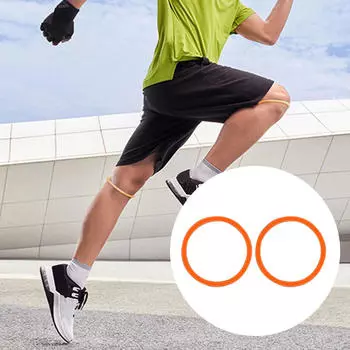 2 шт. в упаковке силиконовое кольцо для поддержки надколенника для колена Orange