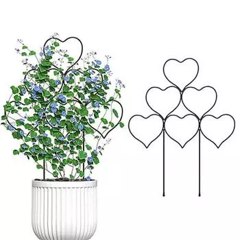 2 шт. вьющиеся растения садовая решетка нержавеющая, устойчивая к коррозии, простая в установке, поддержка горшечных растений, металлическая проволочная решетка зелёный