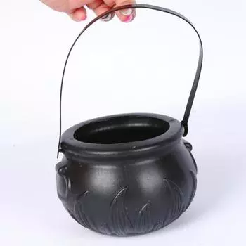 2 шт. ведра для конфет на Хэллоуин, котел ведьмы, призрак, ведро с тыквой и черепом, конфеты «Кошелек или жизнь» A