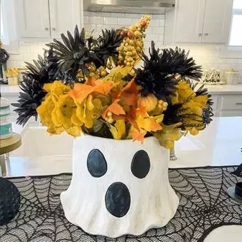 2 шт. ведро для привидения на Хэллоуин, жуткий горшок для цветов из смолы, ваза для цветов, праздник