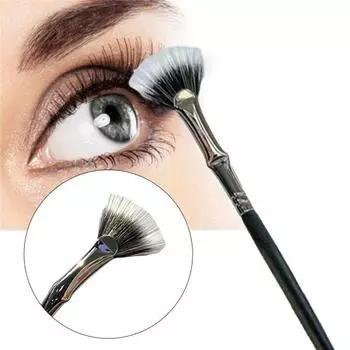 2 шт. веерообразная щеточка для туши, щеточка для ресниц, для естественного эффекта лифтинга и улучшения нижних ресниц, синтетическая щеточка для ресниц без размазывания и комочков 2pcs
