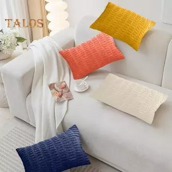 2 шт. вельветовая подушка с рукавами в скандинавском стиле, однотонная квадратная подушка с невидимой молнией, дизайнерская наволочка для домашнего декора света кофе