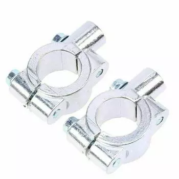 2 шт. велосипед мотоцикл 7/8 руль 10 мм резьба для крепления зеркала держатель зажим адаптер