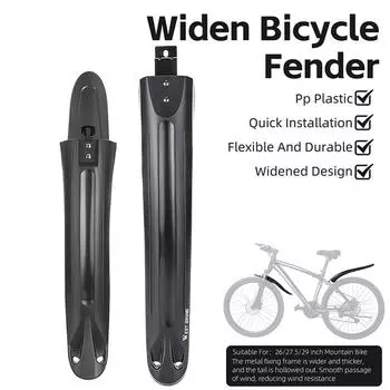 2 шт. велосипедные крылья, брызговик, пылезащитный велосипедный брызговик, универсальный велосипедный брызговик, защита от брызг для горного велосипеда чёрный