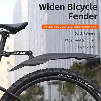 2 шт. велосипедные крылья, регулируемый велосипедный брызговик, универсальный пылезащитный велосипедный брызговик для горного велосипеда 26-29 дюймов
