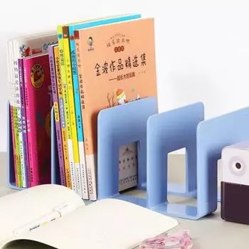 2 шт. вертикальная полка для хранения книг, полка с гладкими краями, без заусенцев, прочная несущая книга белый