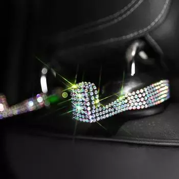 2 шт. вешалка для подголовника автомобильного сиденья с бриллиантами, крючок для сумки, держатель для сумки, кошелька, ткани, автозастежка, зажим, блестящие автомобильные аксессуары