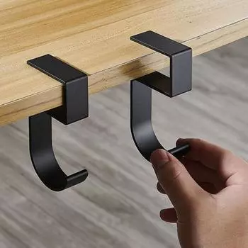 2 шт. вешалки для гирлянд, крючки для стола, высокопрочные, устойчивые к ржавчине, вешалки для гирлянд для камина 2pcs чёрный