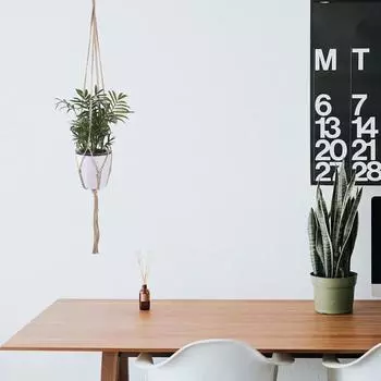 2 шт. вешалки для растений полые льняные веревки ручной работы универсальные подвесные держатели для растений товары для дома хаки