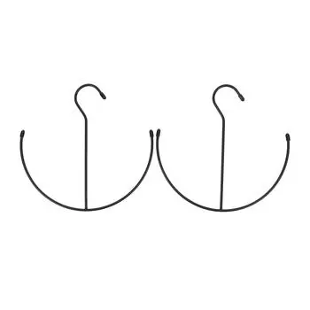 2 шт. вешалки для шляп для шкафа, плоская якорная форма, держатель для шляп, органайзер, черный цвет