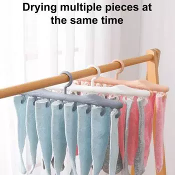 2 шт. вешалки для сушки носков, прищепки, прочные ветрозащитные вешалки для сушки нижнего белья, вешалки для сушки носков серый