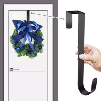 2 шт. вешалки для венков металлические дверные крючки для венков нержавеющие устойчивые к коррозии не легко 30cm белый