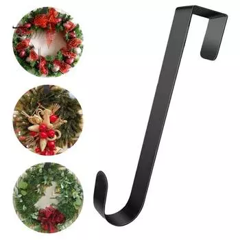2 шт. вешалки для венков металлические крючки для венков на дверь нержавеющие устойчивые к коррозии не деформируемые крючки для венков на входную дверь вешалки для гирлянд 30cm белый