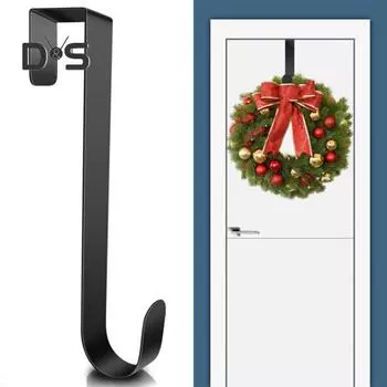 2 шт. вешалки для венков металлические крючки для венков на дверь нержавеющие устойчивые к коррозии не деформируемые крючки для венков на входную дверь вешалки для гирлянд 30cm белый