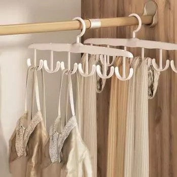 2 шт. вешалки с крючками, прочные, выдерживающие нагрузку, многоцелевые, для нижнего белья, носков, ремней, галстуков, шарфов, органайзеров белый