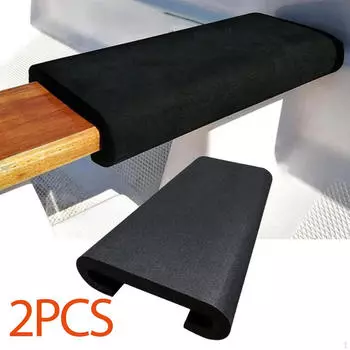 2 шт. весло для лодки-дракона из ЭВА 13 x 6 дюймов, 2 дюйма, легкая подушка для сиденья с защитой чёрный