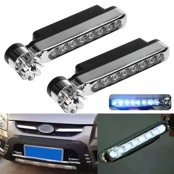 2 шт ветроэнергетический автомобильный Стайлинг DRL дневной ходовой сигнал светодиодная лампа