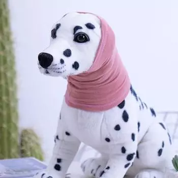 2 шт. ветрозащитный успокаивающий чехол для головы для домашних животных шумоподавление повязка на голову для щенков кошачья шея защита головы M синий