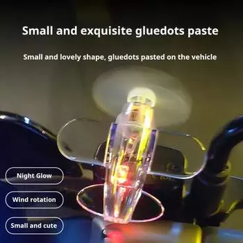 2 шт. ветряной светодиодный пропеллер для самолета, украшения для мотоцикла, велосипеда, автомобиля, водонепроницаемая светящаяся летающая игрушка, светодиодный светящийся спиннер, уличные спортивные игрушки 2pcs синий