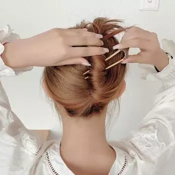 2 шт. вилка для волос французские прически U-образная заколка для волос прочная ракушка палочка для волос универсальный аксессуар для волос синий