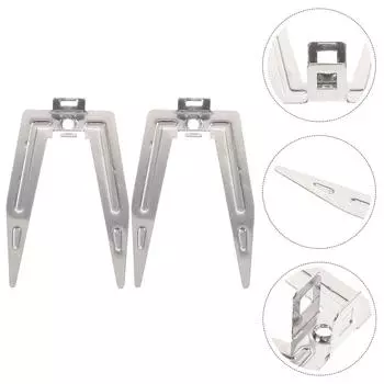 2 шт. вилка для жареной курицы из нержавеющей стали, профессиональные вилки для гриля, инструменты для фритюрницы, аксессуары для духовки 7X5X1.5CM серебряный