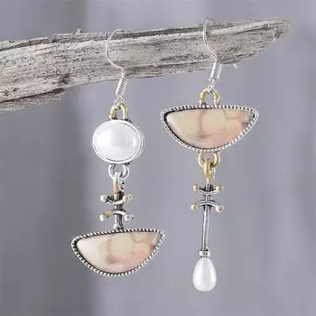 2 шт. висячие серьги для женщин, модные женские украшения разноцветный