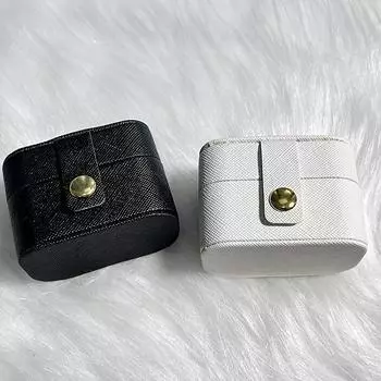 2 шт., витрина для ювелирных изделий, упаковка, подарочная коробка, коробка для хранения колец, портативный дорожный органайзер Mini, 2 цвета