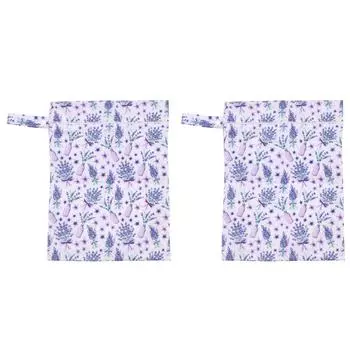 2 шт. влажный сухой мешок 30x40 см двойной карман съемная ручка водонепроницаемый детский тканевый мешок для подгузников для Tra