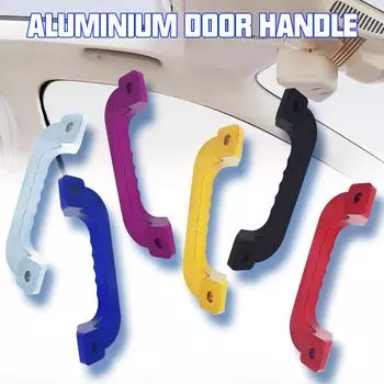 2 шт. внутренние дверные ручки для ремонта салона, алюминиевый подлокотник, поручень для двери автомобиля, подлокотник для Toyota Hiace 20052018 красный