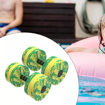 2 шт. водные гантели, водные ручные брусья, легкие плавающие штанги для бассейна, фитнеса Triangle 27x13x15cm